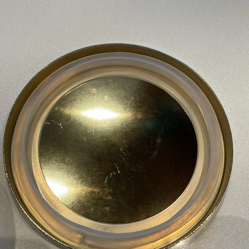🆕 Z Gallerie Ceramic Multi-Use Storage Duo, 4” Canisters, Black/Brass. NWOT